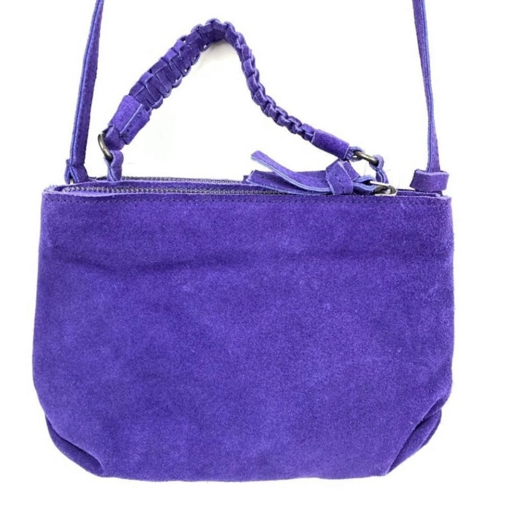 Free People Purple Suede Cody Crossbody NWOT